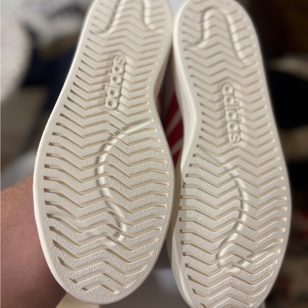 NWT Adidas Streettalk Sneakers White/Red Men’s 10.5 JP8279 - Picture 4 of 5